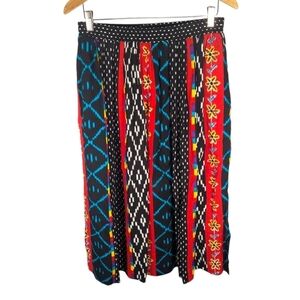 Vintage Napa Valley geometric Native American Aztec maxi skirt woman's Large